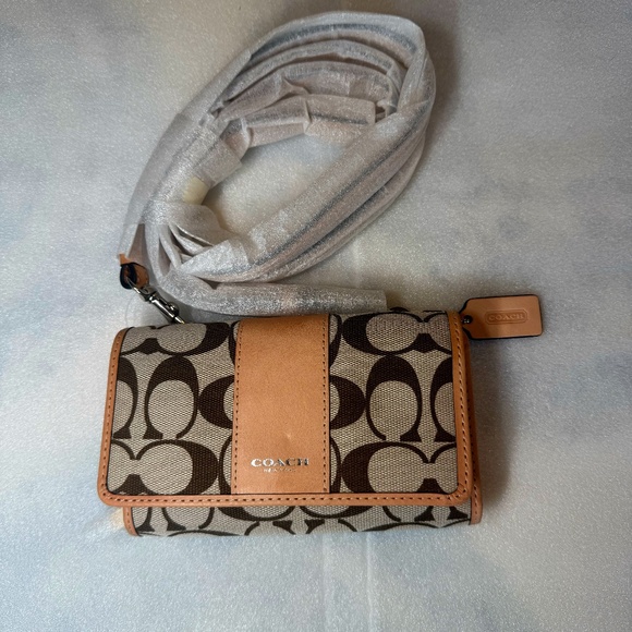 Coach Wallet with Shoulder Strap - Picture 1 of 5